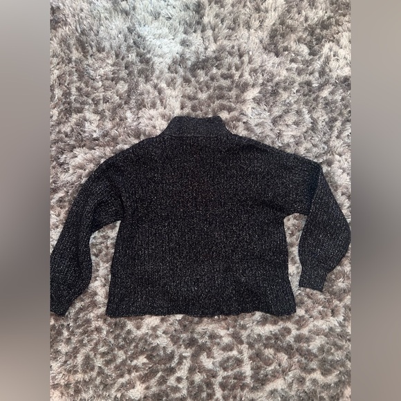 Women's Black Shimmer Sweater - Picture 5 of 5